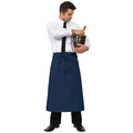 F24 Most Popular Signature Navy Blue Full Bistro Apron w/ Pocket